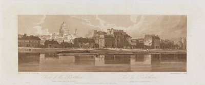 Udsigt over Pantheon, taget fra Arseal 1803; Plade 12 fra Views in Paris, Emanuel Volume-sporingen af pladen 1981.25.2621 af Frederick Christian Lewis the Elder
