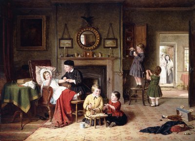Spillende læge, 1863 af Frederick Daniel Hardy