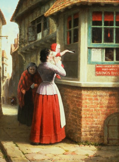 Poster et brev, 1879 af Frederick Daniel Hardy