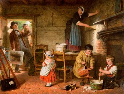 Den forfærdede kunstner, 1866 af Frederick Daniel Hardy