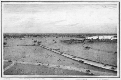 Panorama over Calcutta, Indien, c1840