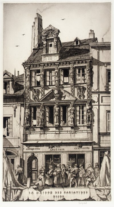 La Maison des Cariatides, Dijon af Frederick G. Hall