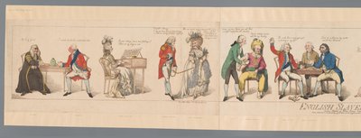 Tyve offentlige personer i forskellige situationer Engelsk slaveri eller et billede af tiden (titel på objekt) af Frederick George Byron