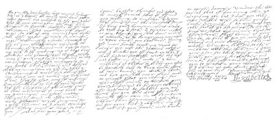 Brev fra Elizabeth I, dronning af England, til James VI af Skotland, c1588 1865. af Frederick George Netherclift