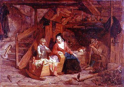 Et sommerhus interiør af Frederick Goodall