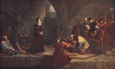 Cranmer ved Traitors Gate af Frederick Goodall