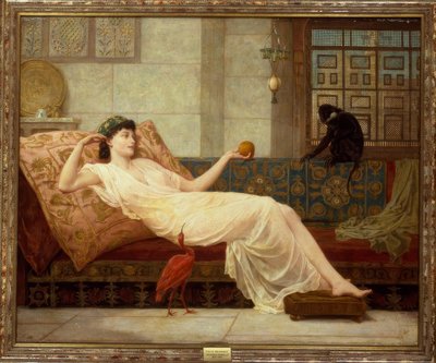 Frederick Goodall, Dolce far niente / Gemälde, 1889 af Frederick Goodall