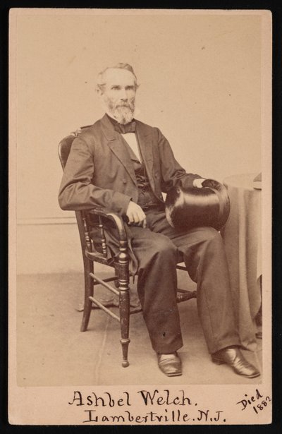 Portræt af Ashbel Welch 1809-1882, før 1882. af Frederick Gutekunst