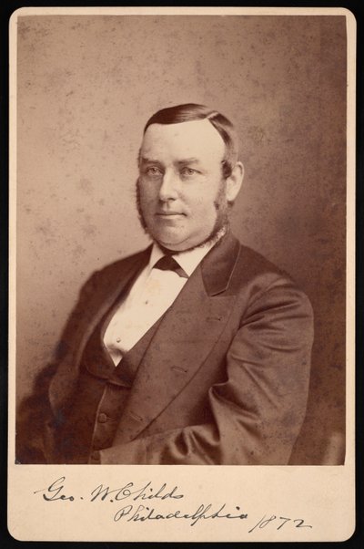 Portræt af George William Childs 1829-1894, 1872. af Frederick Gutekunst