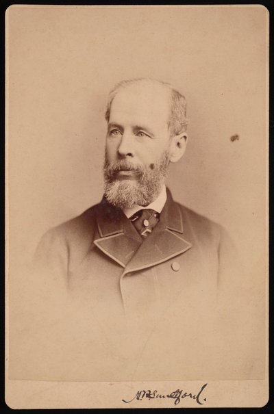 Portræt af uidentificeret mand, oktober 1876. af Frederick Gutekunst