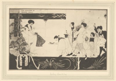 [Aubrey Beardsley: Madame Sagalles fødselsdag]. af Frederick H. Evans
