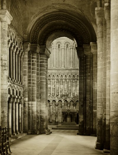 Ely-katedralen: Den vestlige ende af det sydlige sideskib af Frederick H. Evans