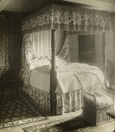 Kelmscott Manor: Bed Wm. Morris blev født i af Frederick H. Evans