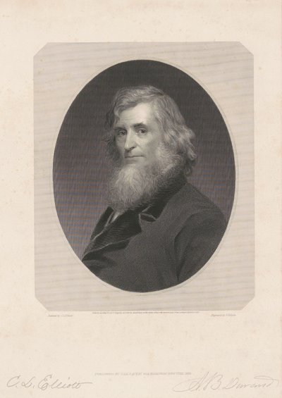 Asher B. Durand af Frederick Halpin, after Charles Loring Elliott