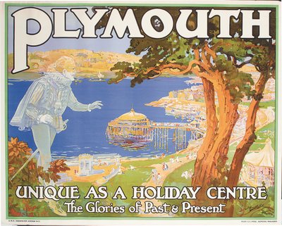 Plymouth (farve litho) af Frederick Hammersley Ball