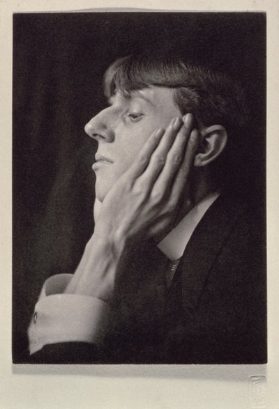 Portræt af Aubrey Beardsley (1872-98) af Frederick Evans (1853-1943) (sepiafoto) af Frederick Henry Evans
