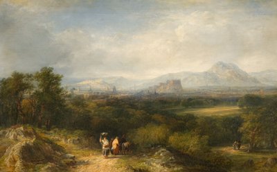 Edinburgh fra Corstorphine, 1846. af Frederick Henry Henshaw