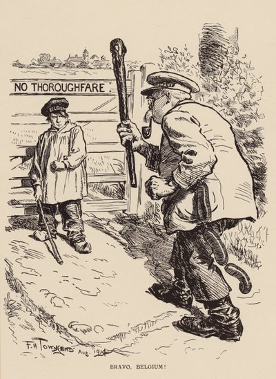 Bravo, Belgien! (litografi) af Frederick Henry Townsend