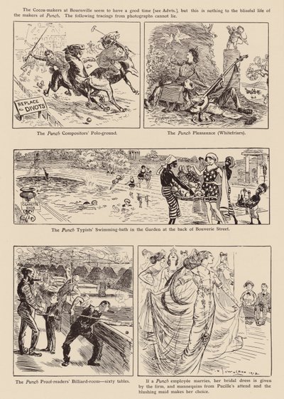 Tegninger fra "Punch" (litografi) af Frederick Henry Townsend