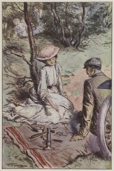Illustration til They af Rudyard Kipling (farve litho) af Frederick Henry Townsend
