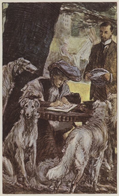 Illustration til They af Rudyard Kipling (farve litho) af Frederick Henry Townsend