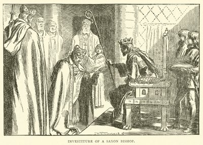 Investitur af en saksisk biskop af Frederick Henry Townsend