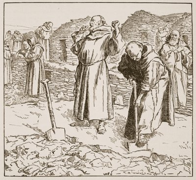 Monastic holding, illustration fra 