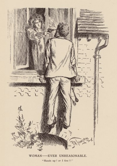 Kvinde - altid urimelig (litografi) af Frederick Henry Townsend
