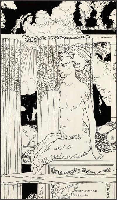Guldfaunen Tiberius, c.1910 af Frederick Ilbery Lynch
