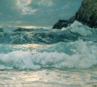 Breakers ved højvande af Frederick Judd Waugh