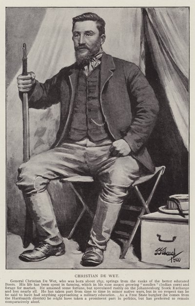 Christian De Wet (litho) af Frederick Judd Waugh