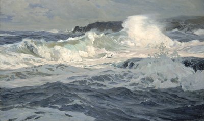 Southwesterly Gale, St. Ives, 1907. af Frederick Judd Waugh