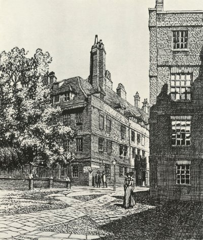Cliffords Inn i City of London, 1903, 1934. af Frederick Landseer Maur Griggs