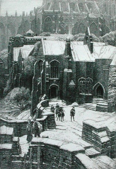 The Almonry, Chipping Campden 1925 (radering) af Frederick Landseer Maur Griggs