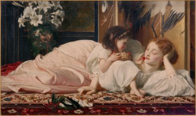 Mor med barn (kirsebær) af Frederick Lord Leighton