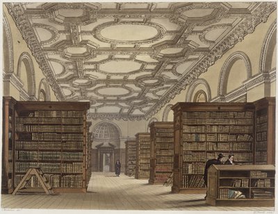 Interiør af Public Library, Cambridge, fra 