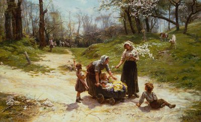 maj (olie på lærred) af Frederick Morgan