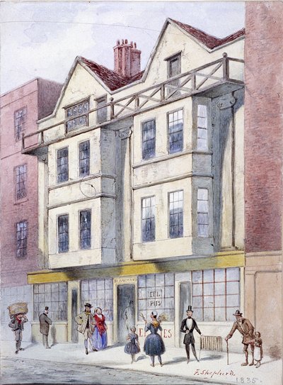Fleet Street, London, 1835 af Frederick Napoleon Shepherd