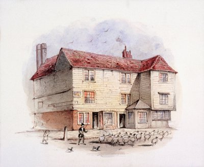 Islington Green, London, c1840 af Frederick Napoleon Shepherd