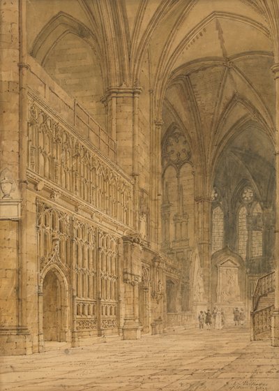 Ambulant, Westminster Abbey af Frederick Nash