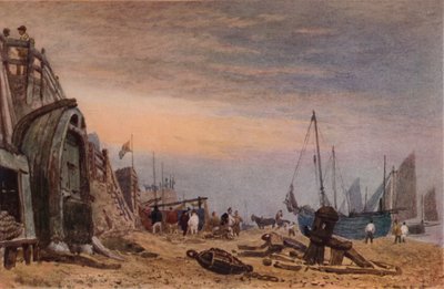 Brighton Beach, Haze clearing off, c1820 af Frederick Nash