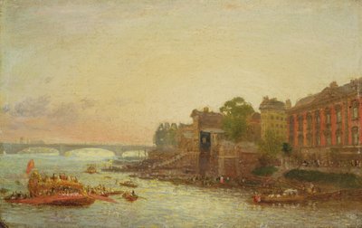 Somerset House, London, ca. 1820-30 af Frederick Nash