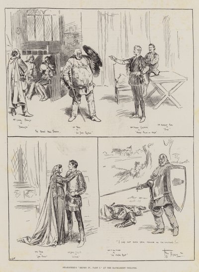 Shaksperes Henry IV, del I på Haymarket Theatre af Frederick Pegram