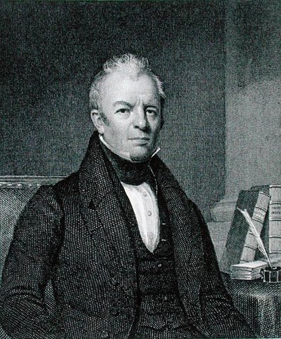 James Kent (1763-1847) graveret af Asher Brown Durand (1796-1886) (gravering) af Frederick R. (after) Spencer