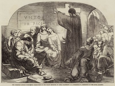 Den kristne kirke under forfølgelsen af de hedenske kejsere i Rom af Frederick Richard Pickersgill