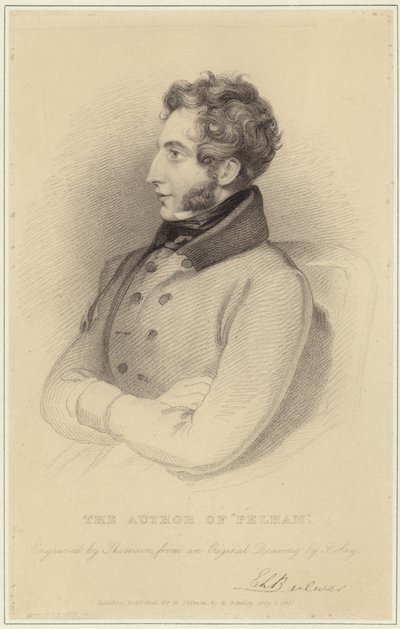 Portræt af Edward Bulwer-Lytton, Baron Lytton af Frederick Richard Say