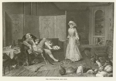 Peg Woffington og Rich af Frederick Smallfield