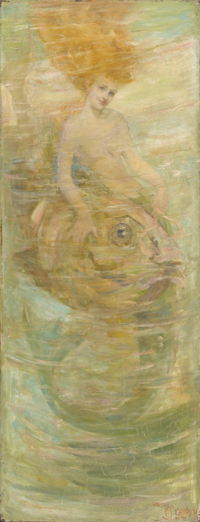 Havfrue, ca. 1889 (olie på lærred) af Frederick Stuart Church