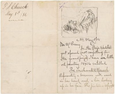Studie efter "The Enchanted Monarch" af Frederick Stuart Church