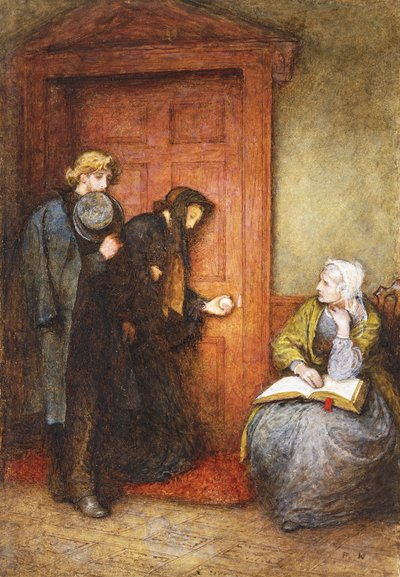 Ved den syge mands dør, af Frederick Walker